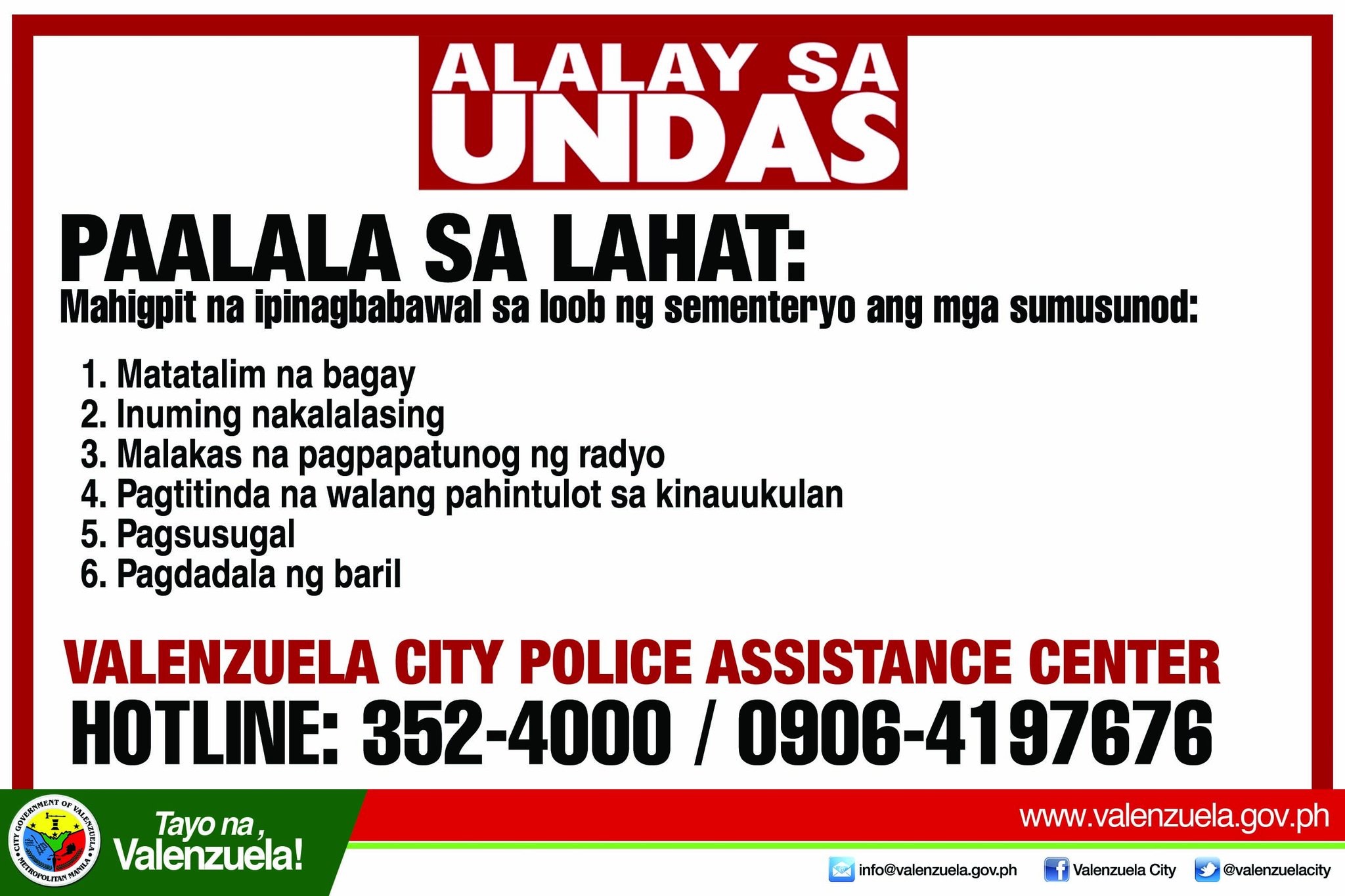 Anong Bawal sa Sementeryo Ngayong Undas?